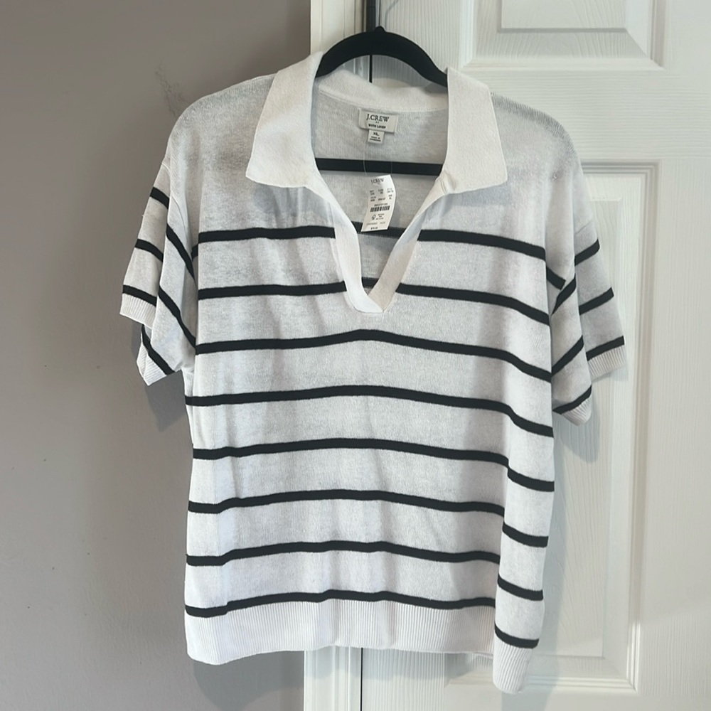 J.Crew woven women’s striped top
